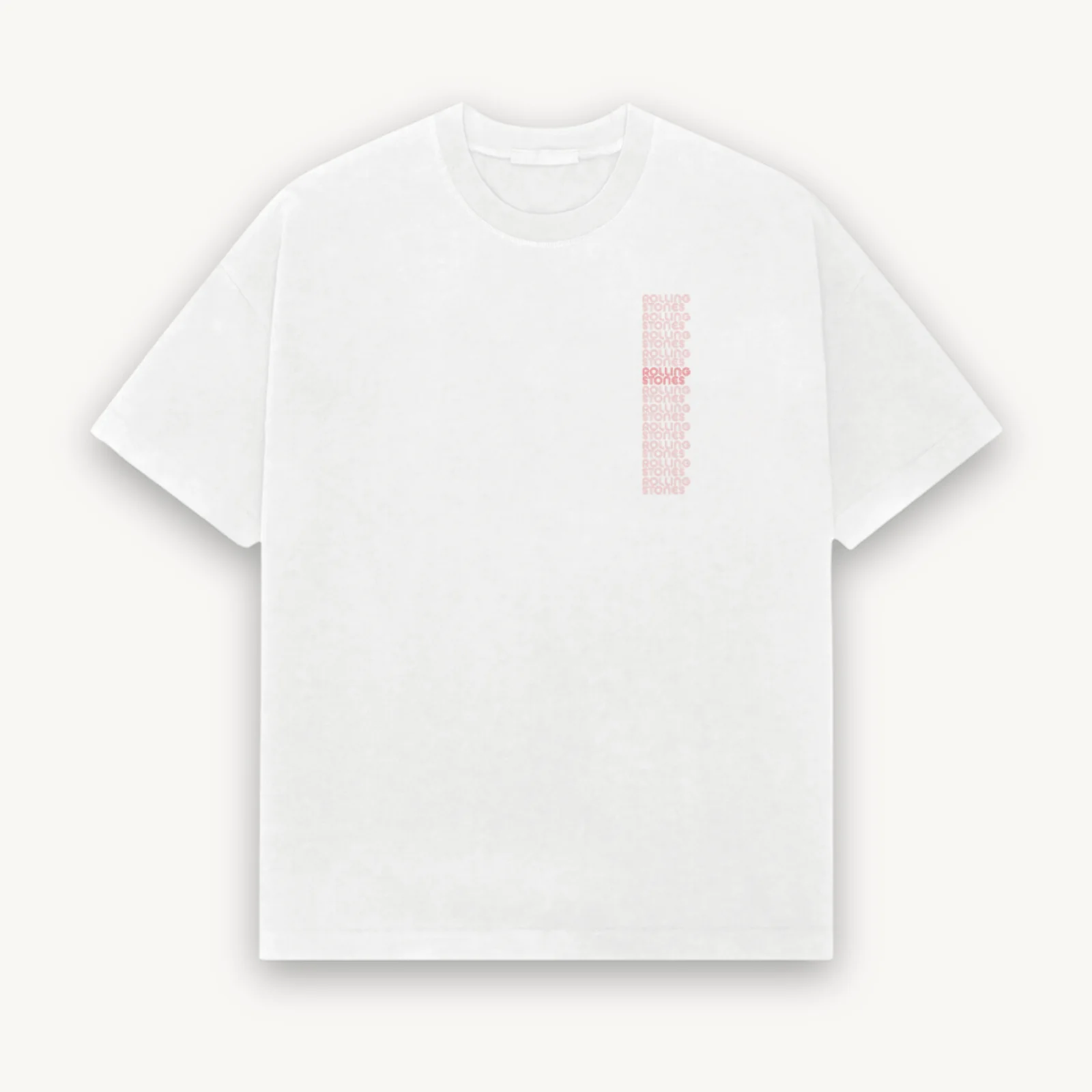 The Rolling Stones Tongue White Relaxed Tee - Image 2