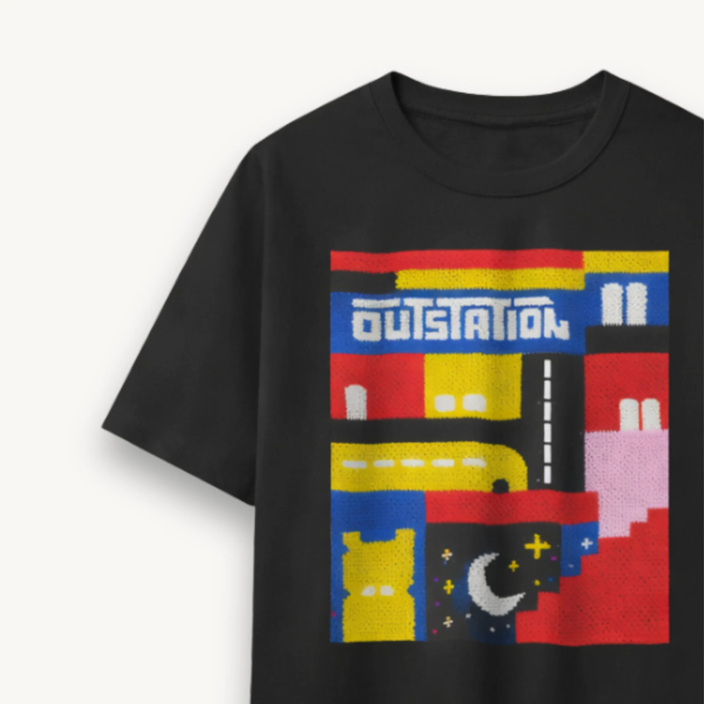 OutStation Journey Black Regular Tee - Image 4