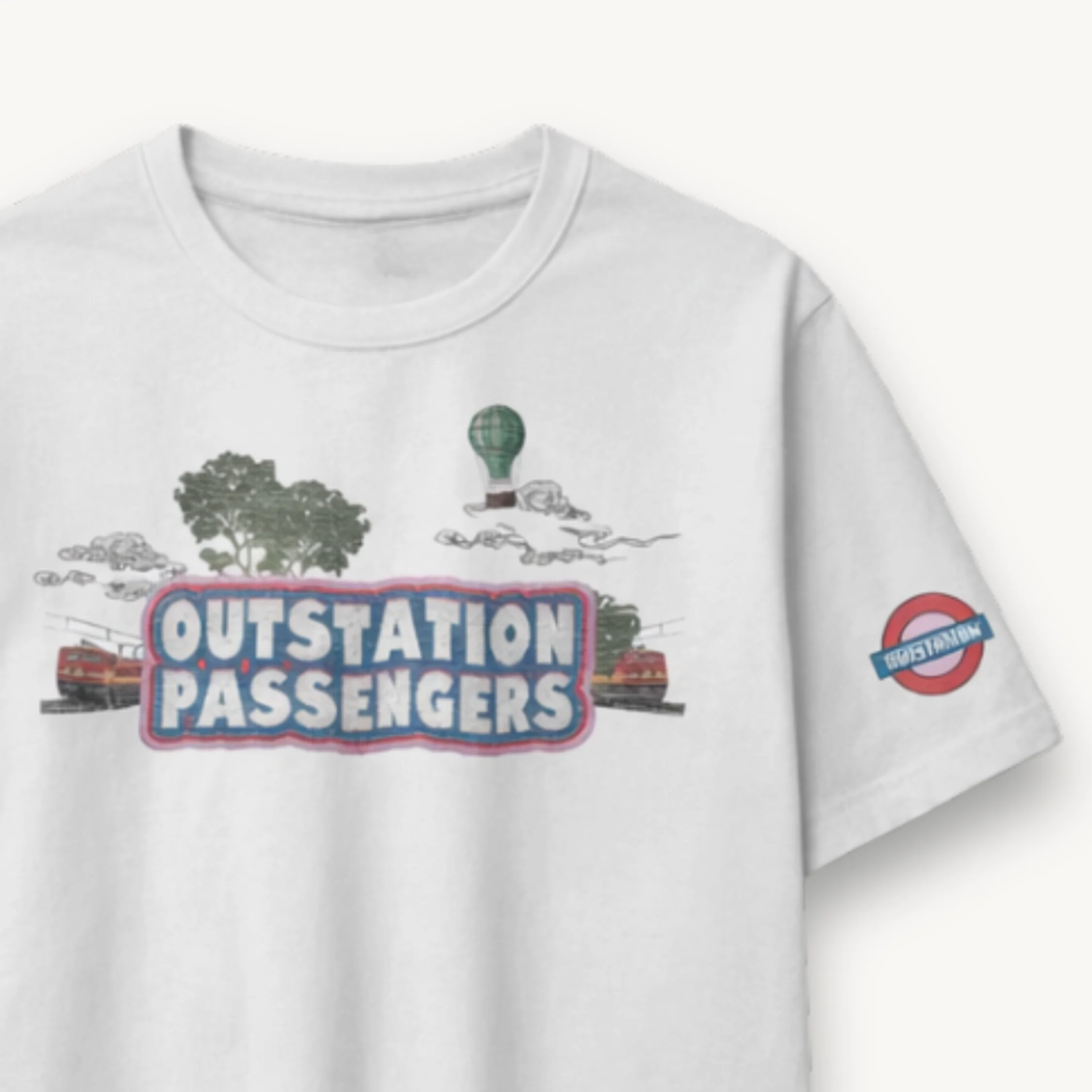 OutStation Passengers White Regular Tee - Image 4