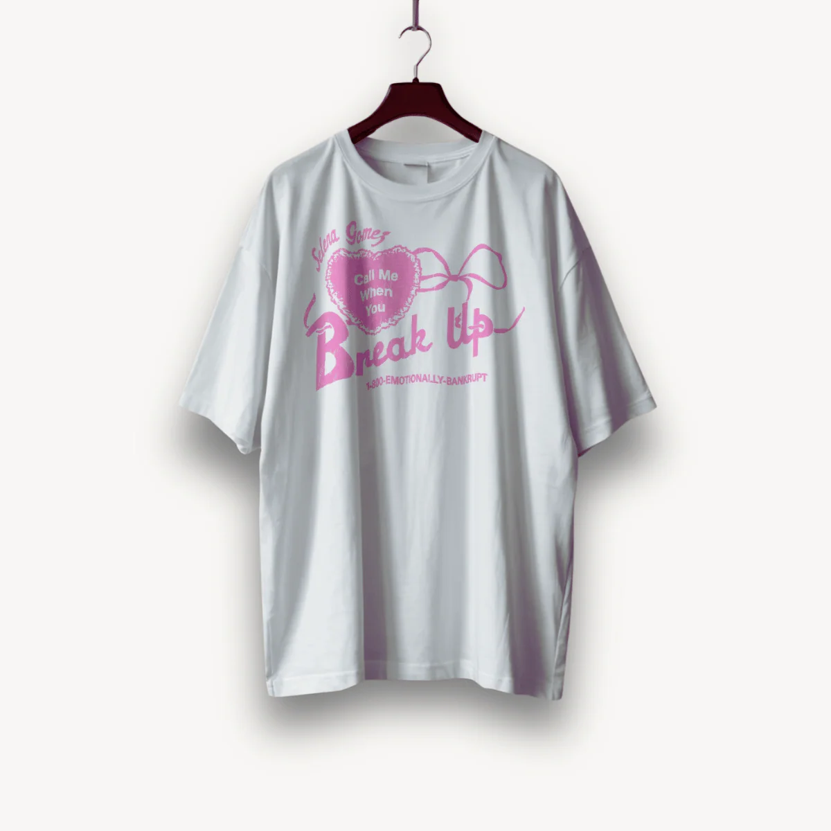 Selena Gomez Call Me When You Break Up White OS Tee - Image 3