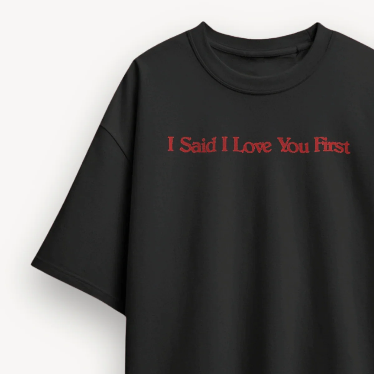 Selena Gomez I Said I Love You First Black OS Tee - Image 3