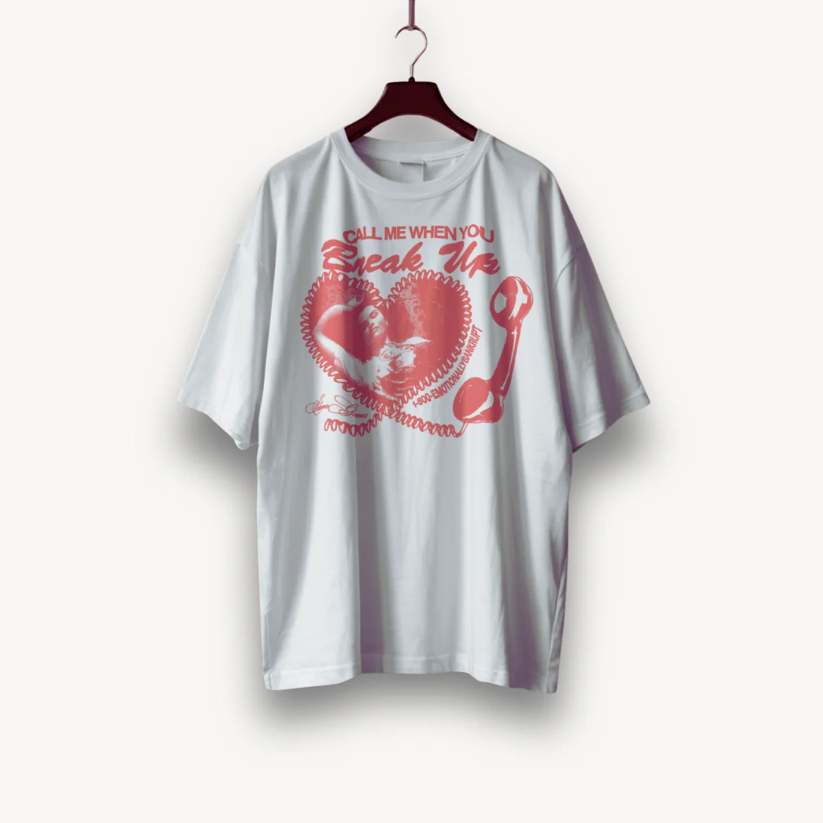 Selena Gomez Call Me When You Break Up White OS Tee - Image 3