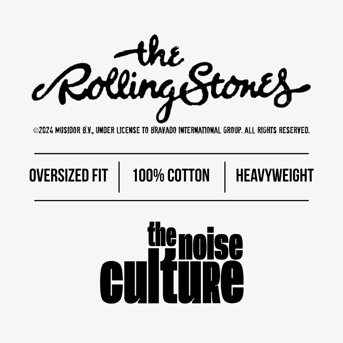 The Rolling Stones Bootleg Black Oversized Tee - Image 4