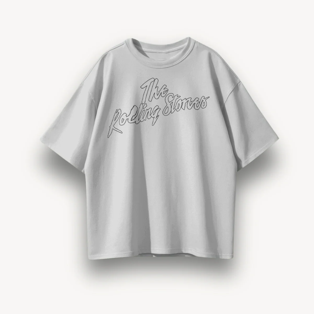 The Rolling Stones Dye Lick White Oversized Tee - Image 2