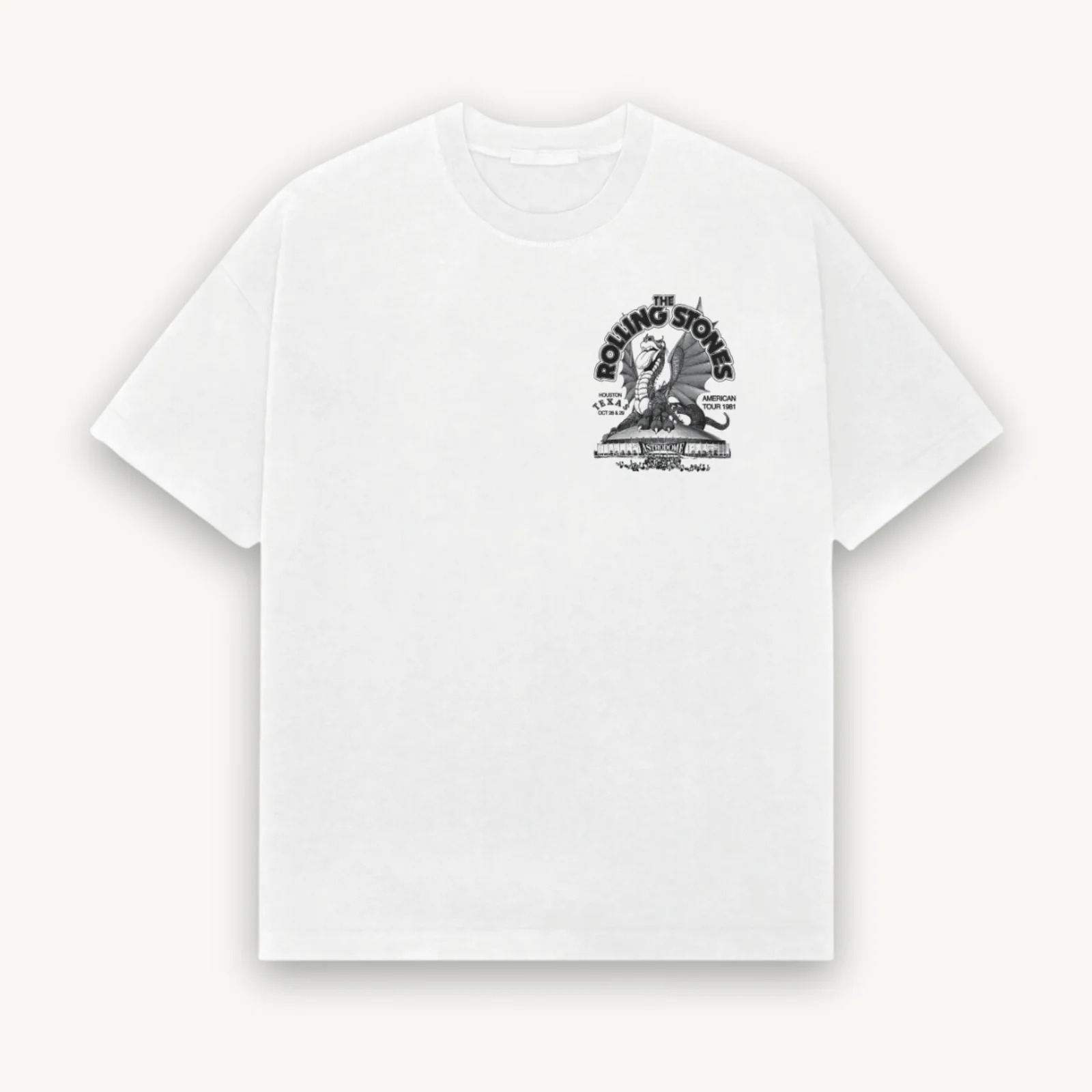 The Rolling Stones Huston White Relaxed Tee