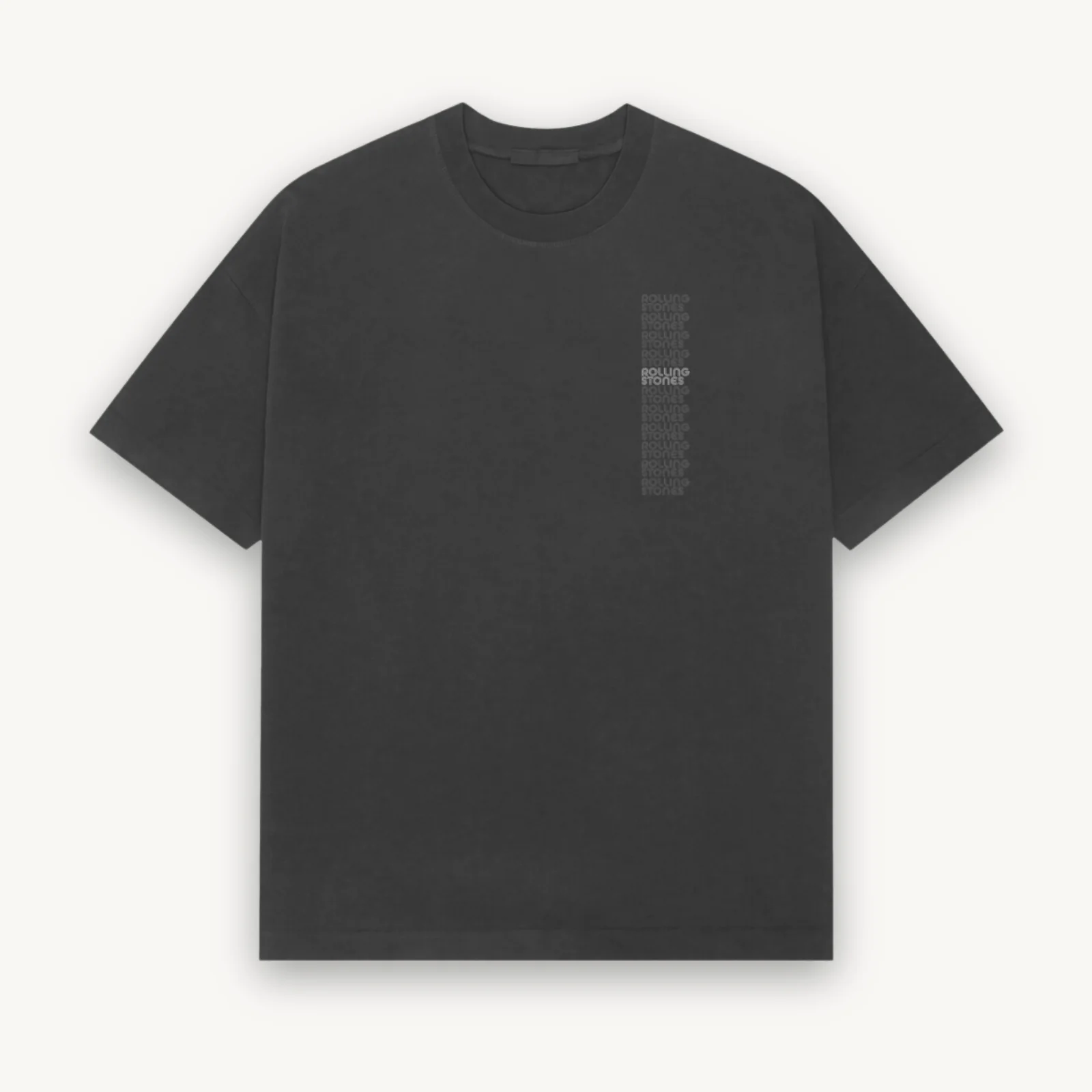 The Rolling Stones Tongue Black Relaxed Tee - Image 2