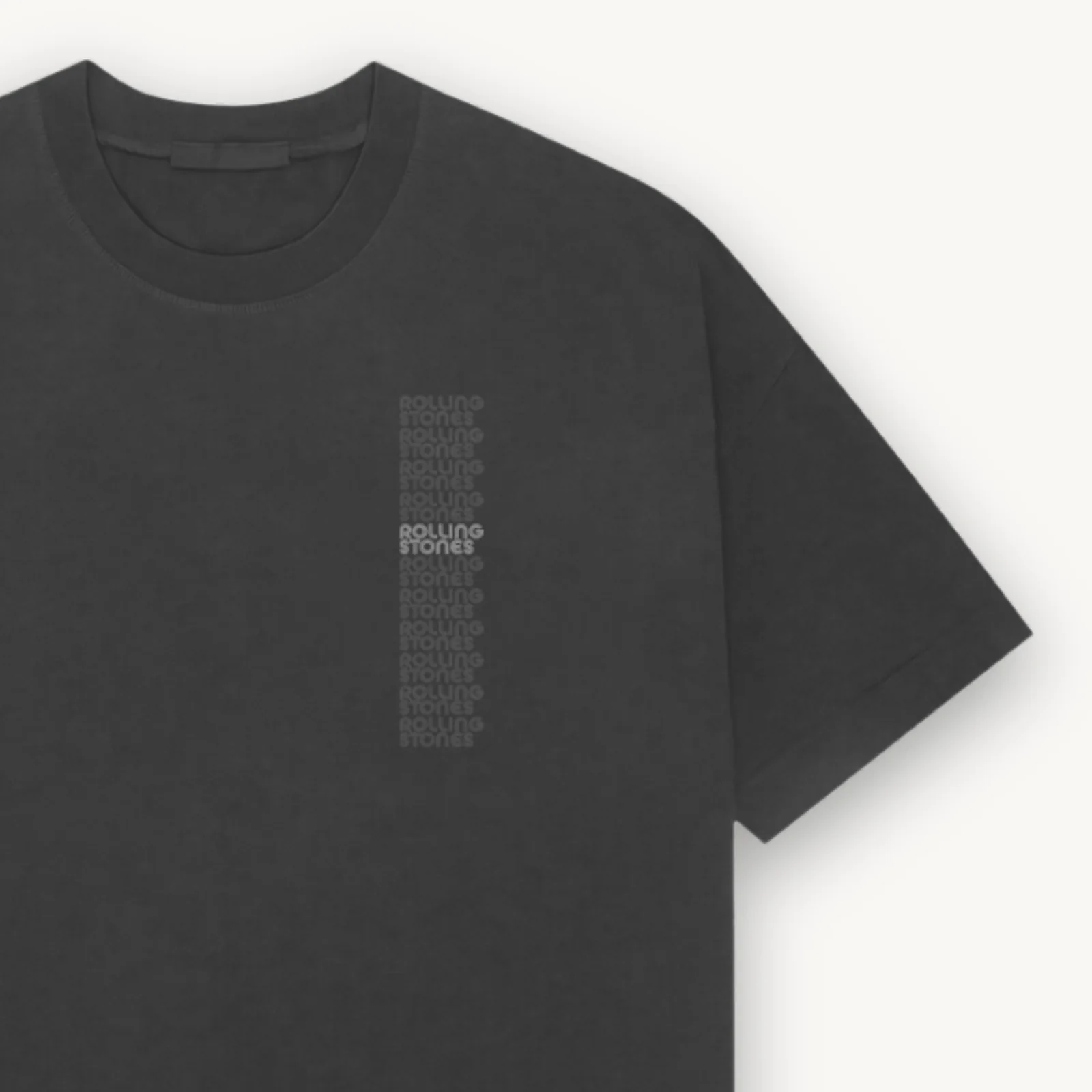 The Rolling Stones Tongue Black Relaxed Tee - Image 3