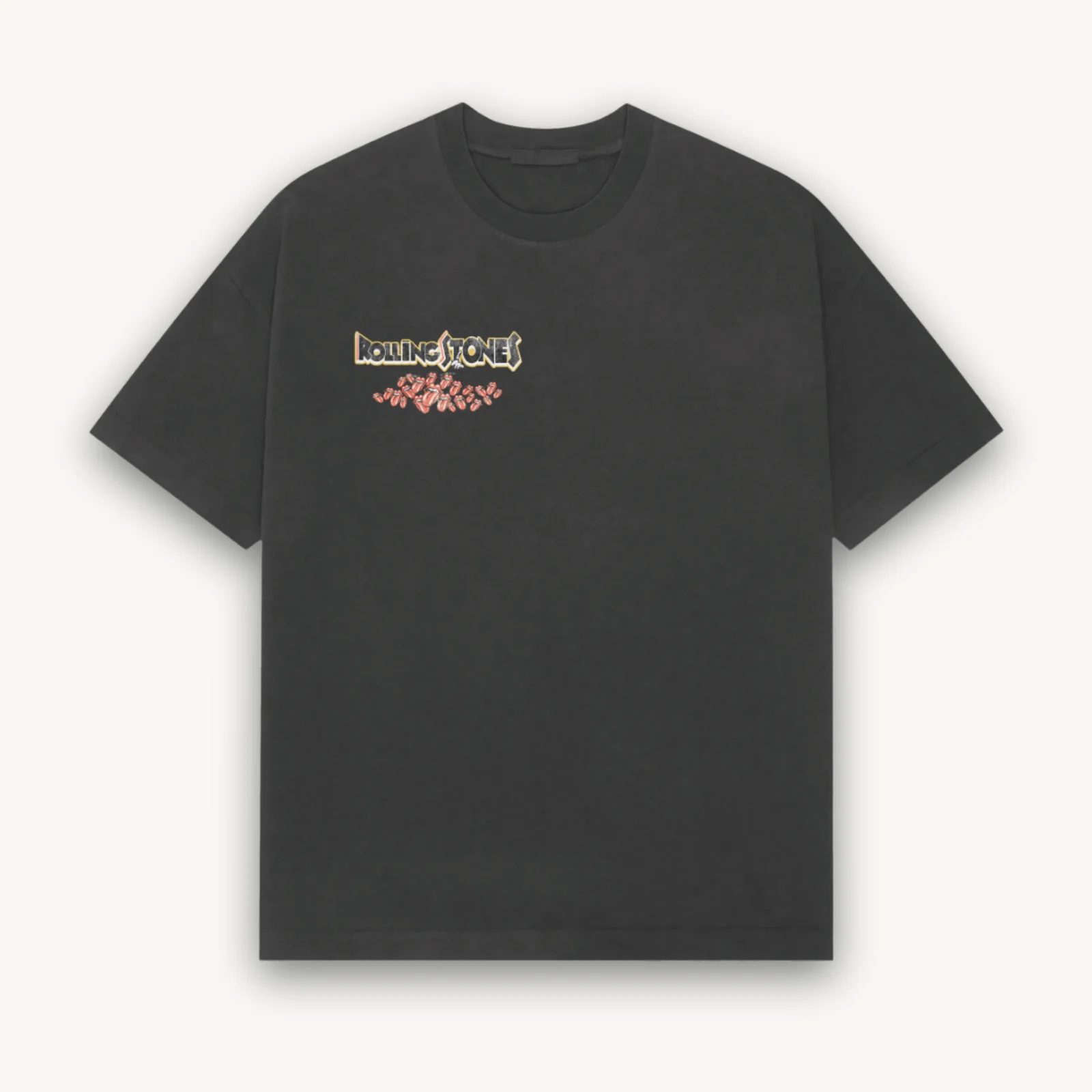 The Rolling Stones Vintage Black Relaxed Tee - Image 2