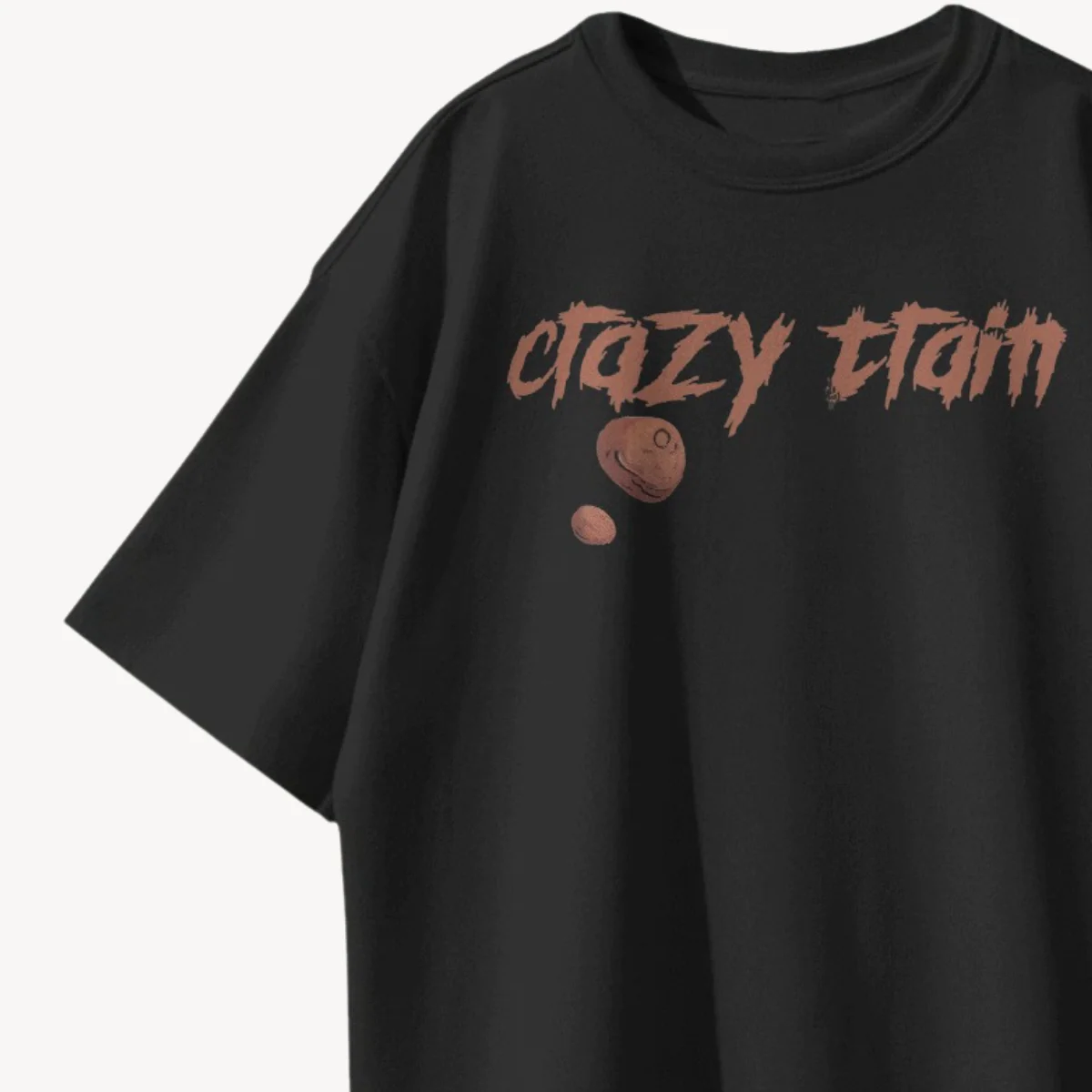 TNC Crazy Train All Aboard Black Oversized Tee - Image 3