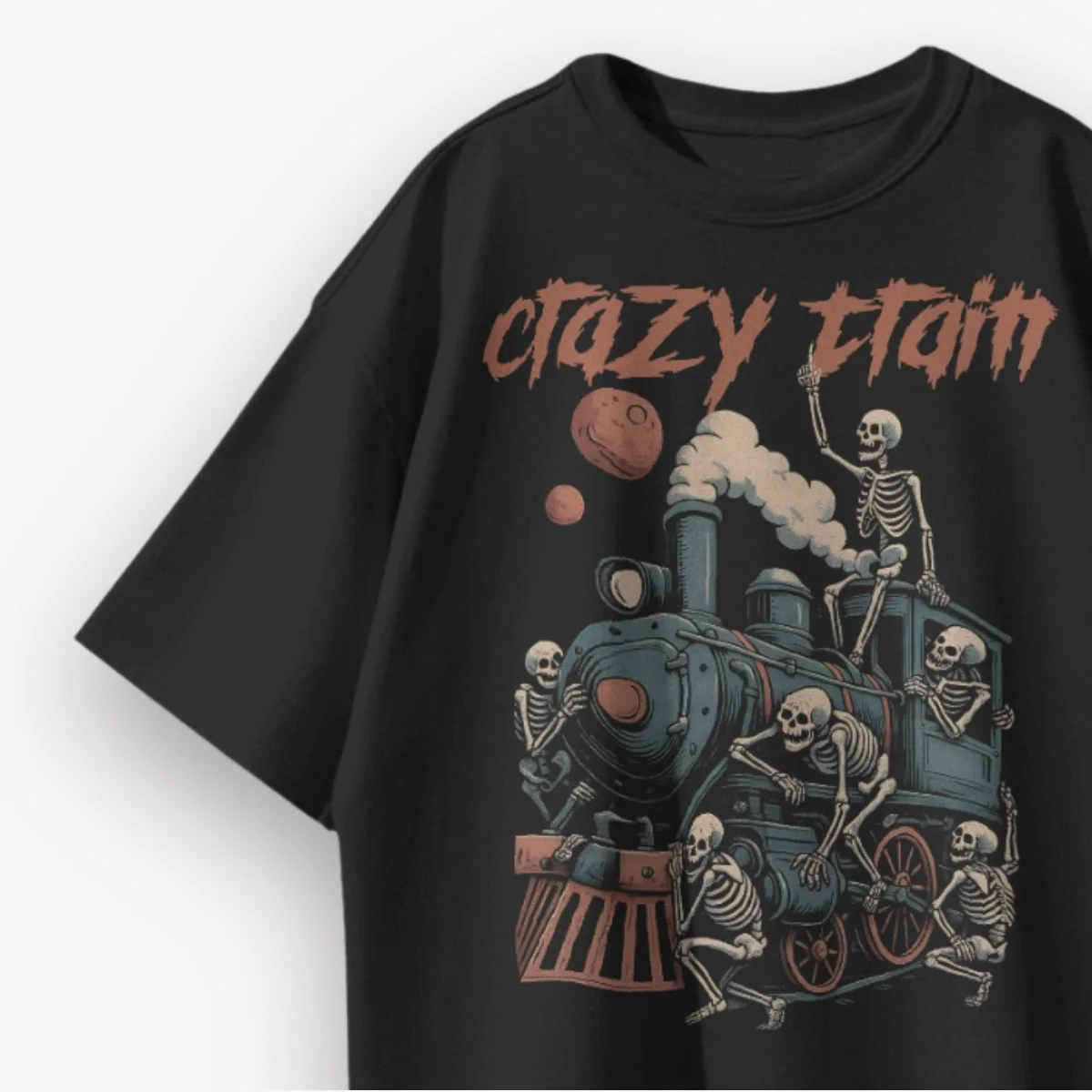 TNC Crazy Train Black Oversized Tee - Image 3