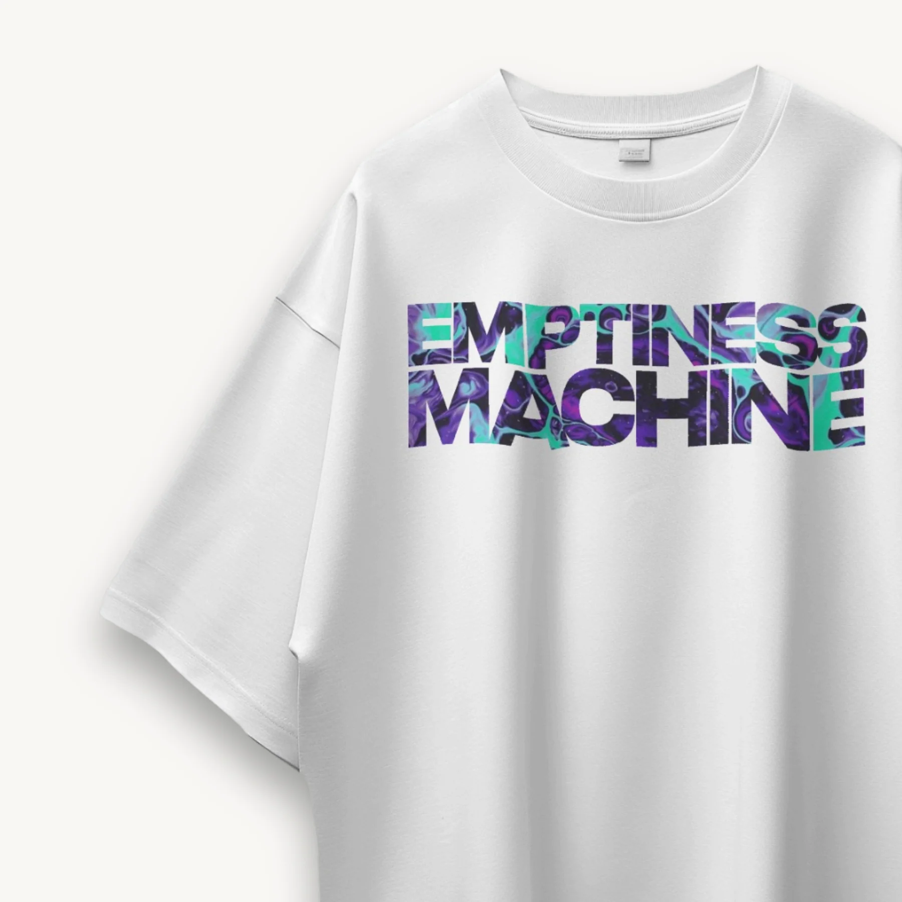 TNC Emptiness Machine White Oversized Tee - Image 3