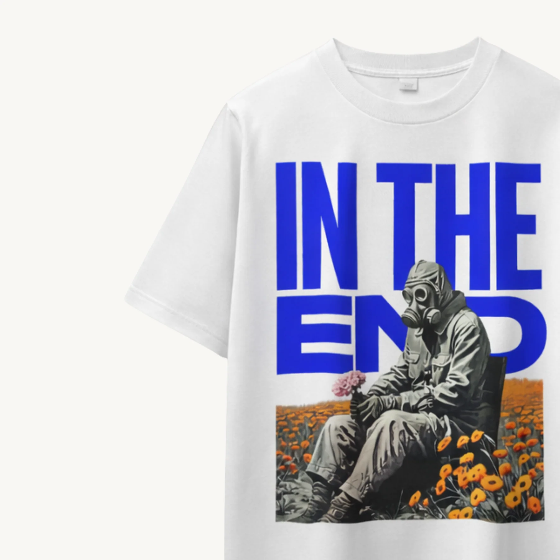 TNC In The End Mask White Regular Tee - Image 3