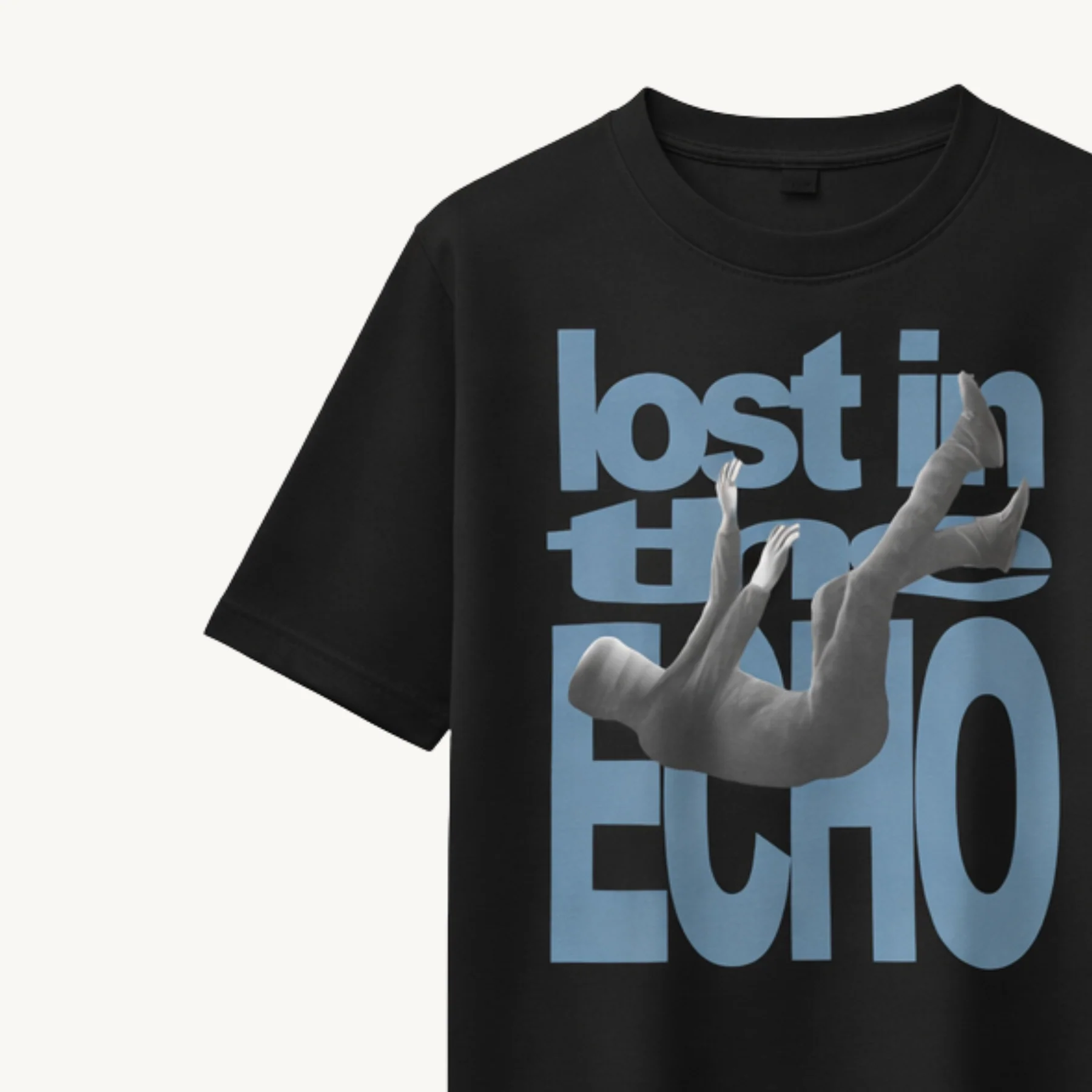 TNC Lost In The Echo Black Regular Tee - Image 3