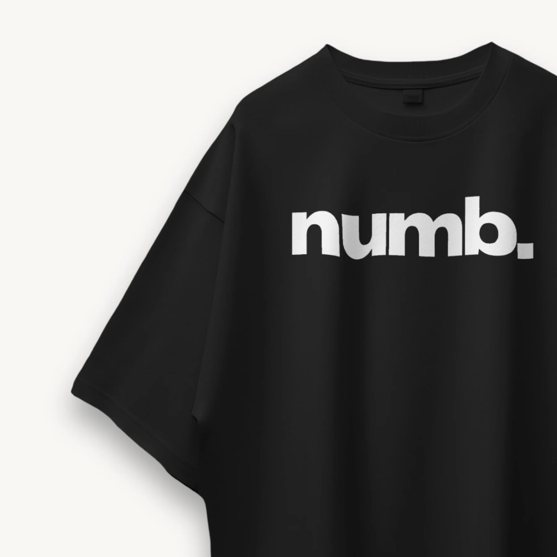 TNC Numb Black Oversized Tee - Image 3