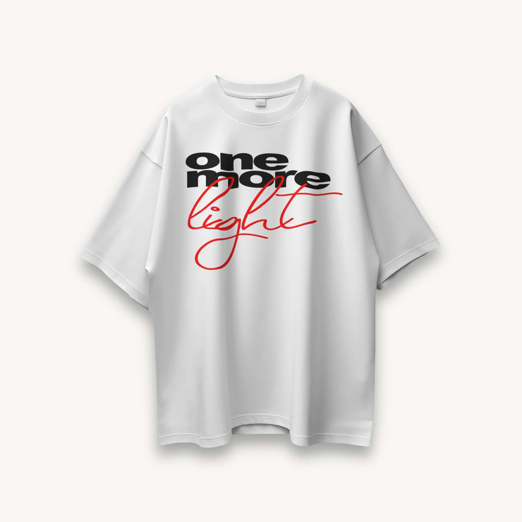 TNC One More Light White Oversized Tee