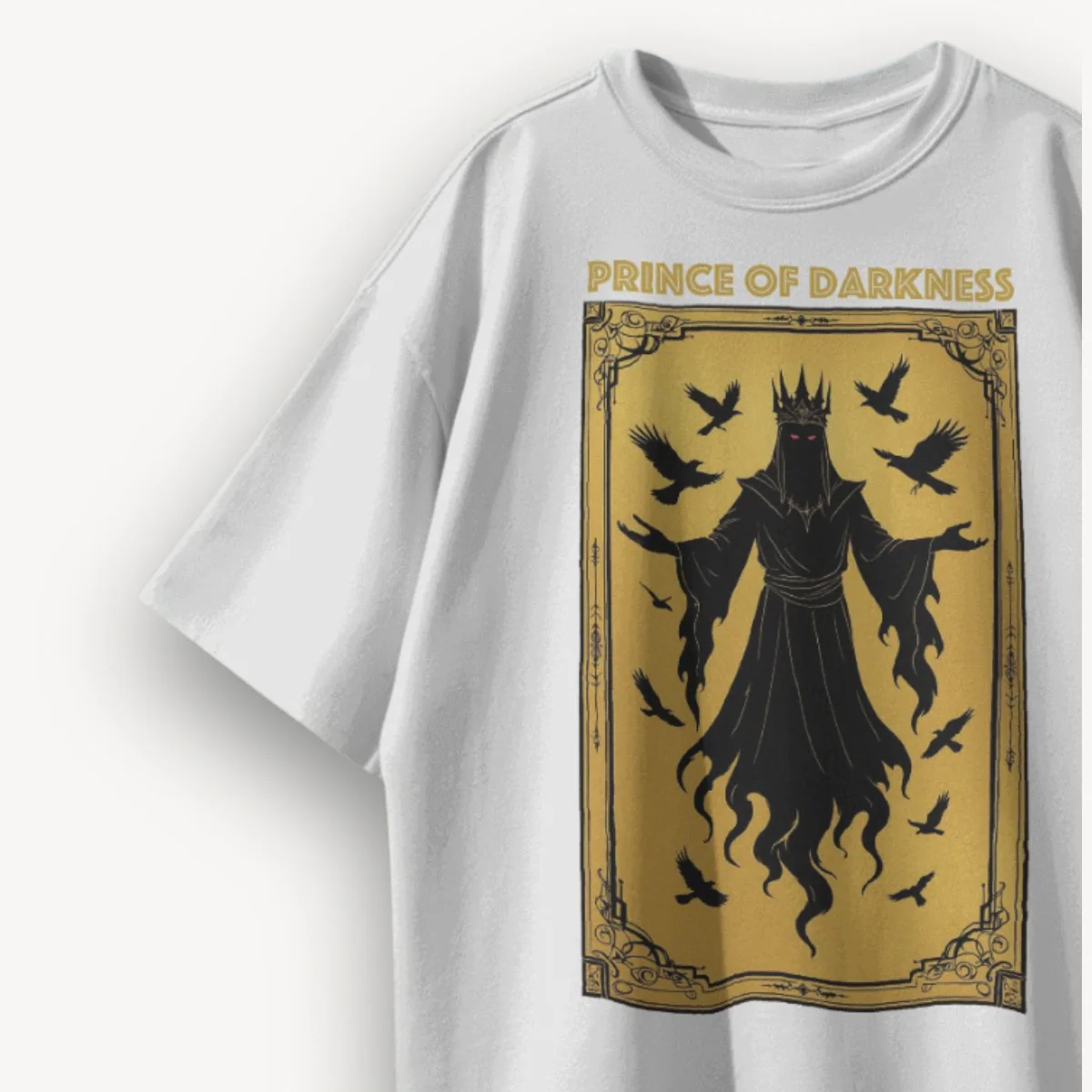 TNC Prince Of Darkness White Oversized Tee - Image 3
