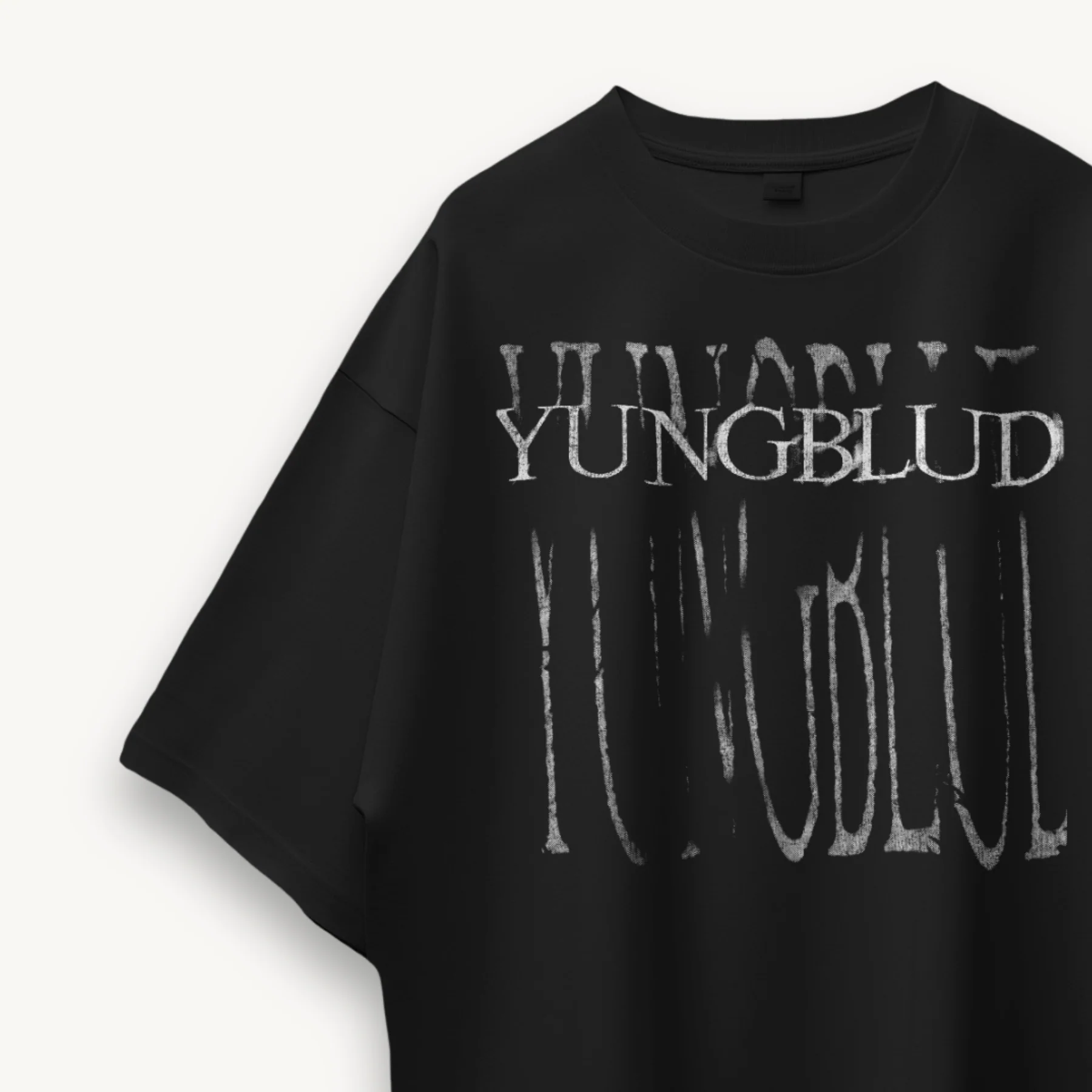 Yungblud FUNERAL Black Oversized Tee - Image 3