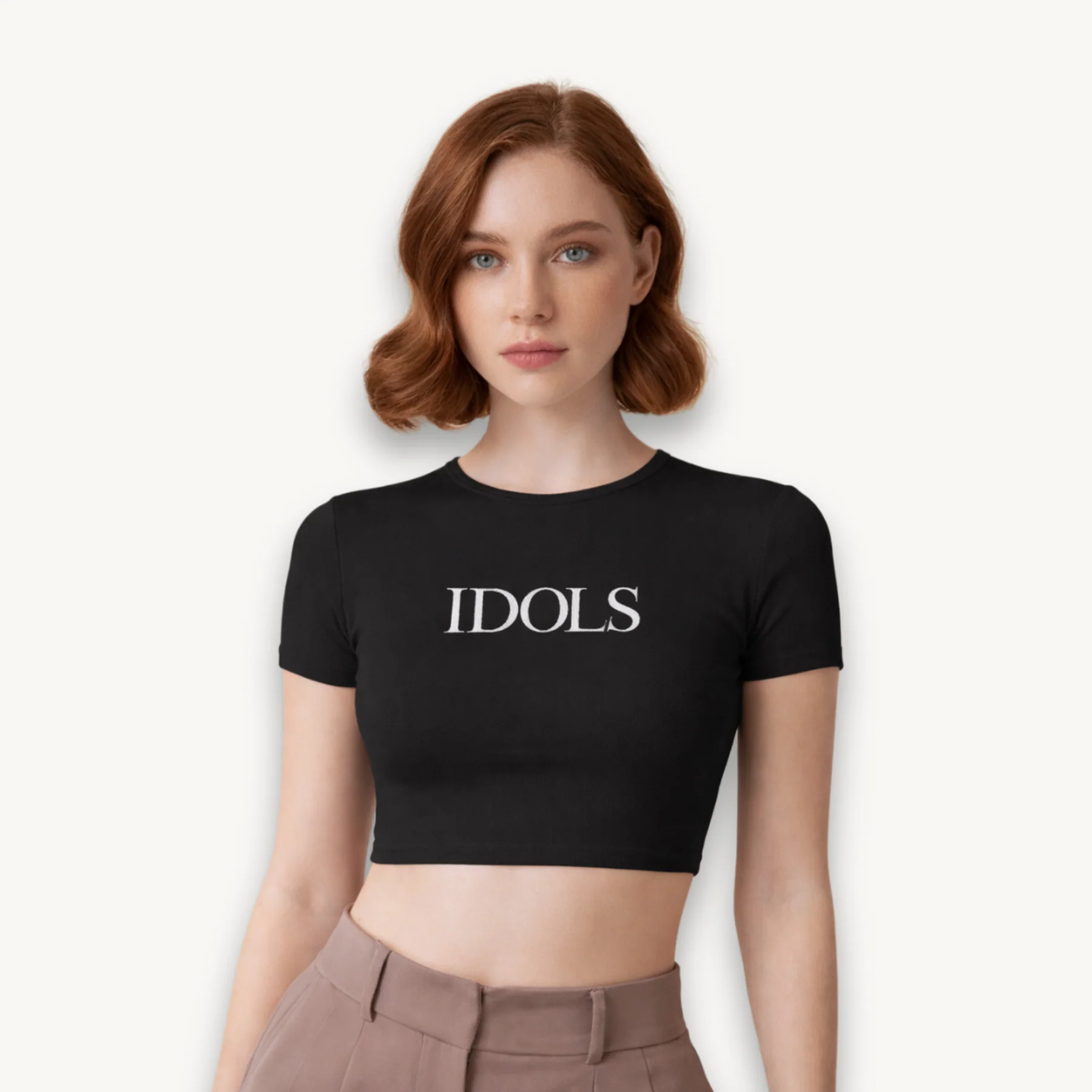 Yungblud Mumbai '26 IDOLS Black Crop Top