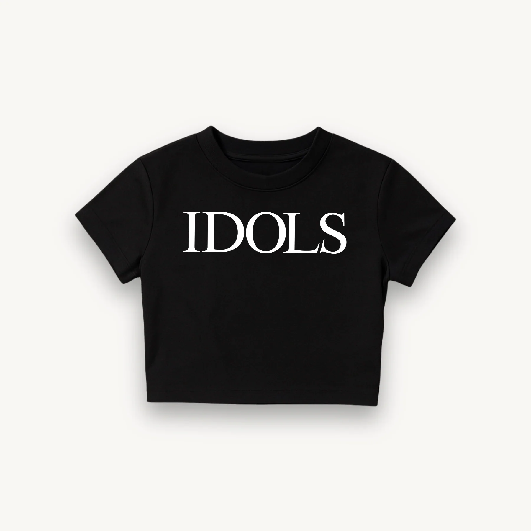 Yungblud Mumbai '26 IDOLS Black Crop Top - Image 2