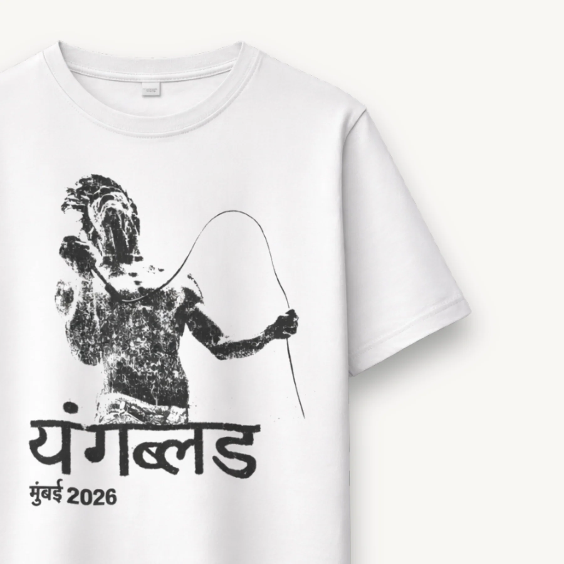 Yungblud Mumbai '26 IDOLS White Regular Tee - Image 3